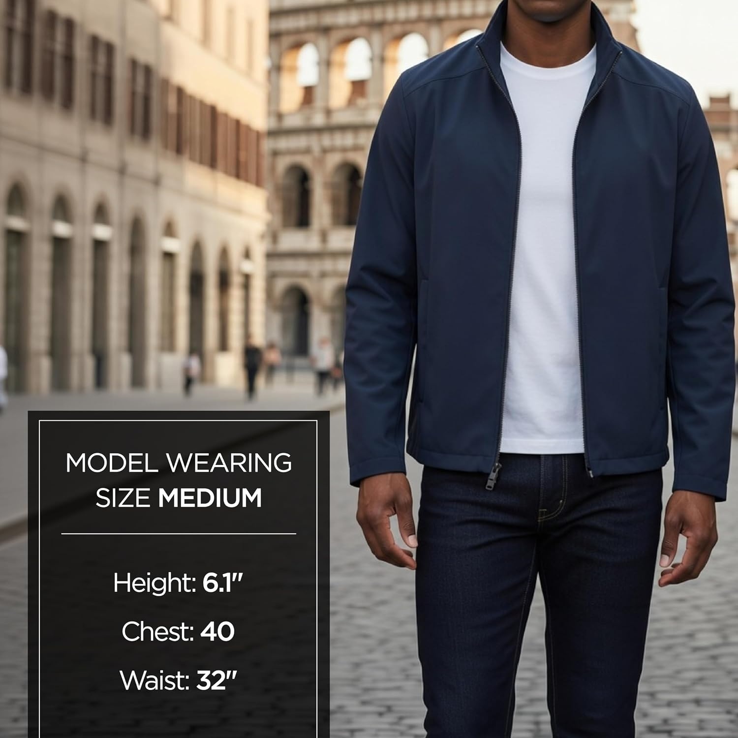 image:imageMichael Kors Reinforced Polyester Jacket Wind and Water ResistantMidnight Blue