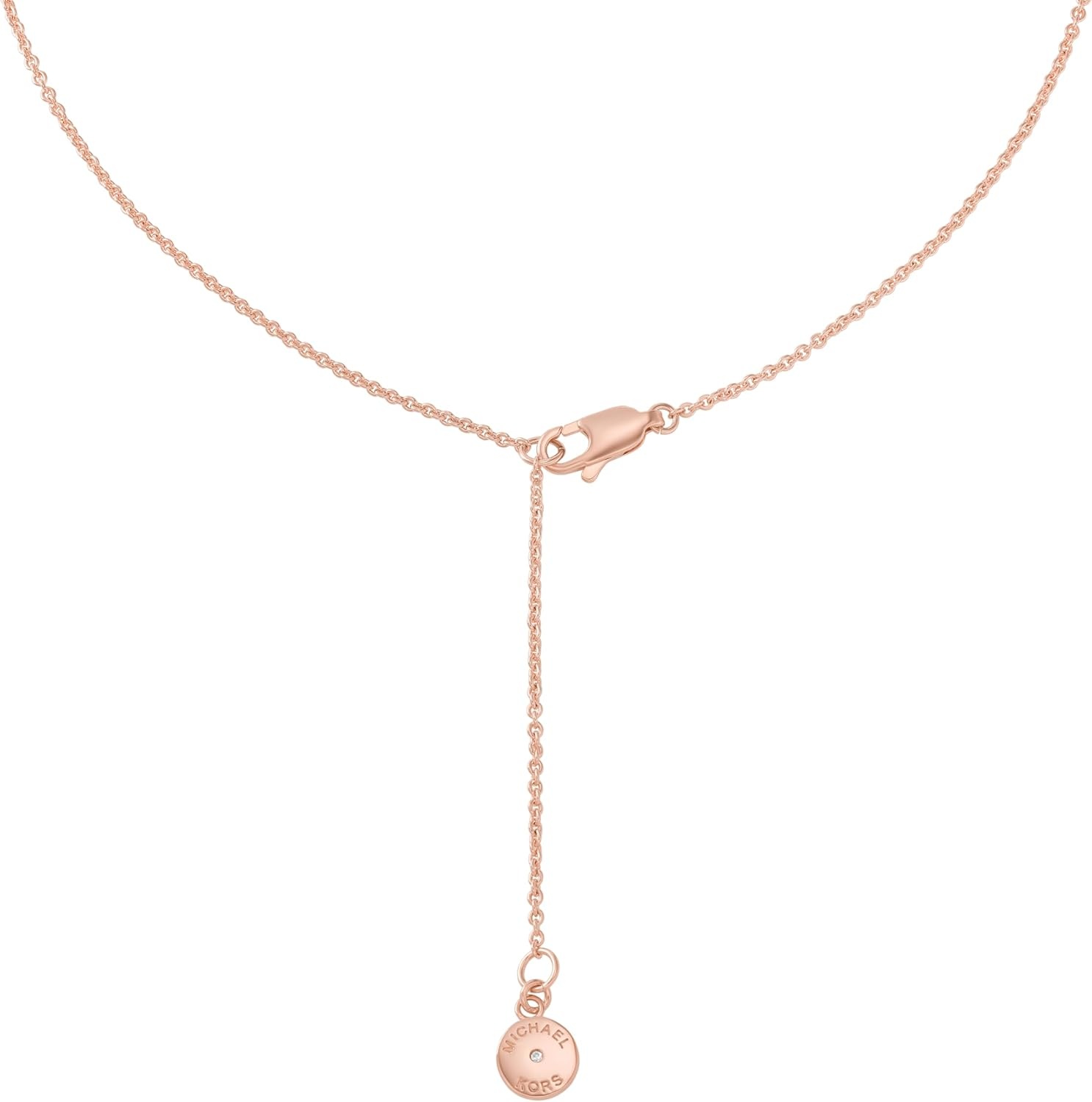 image:imageMichael Kors Rose GoldTone Necklace for Women Necklaces for Women Jewelry for WomenRose MK Heart