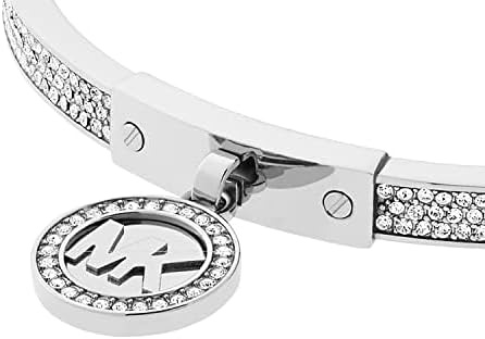 image:imageMichael Kors SilverTone Bracelet for Women Bracelets Jewelry for WomenPav Logo Hinge