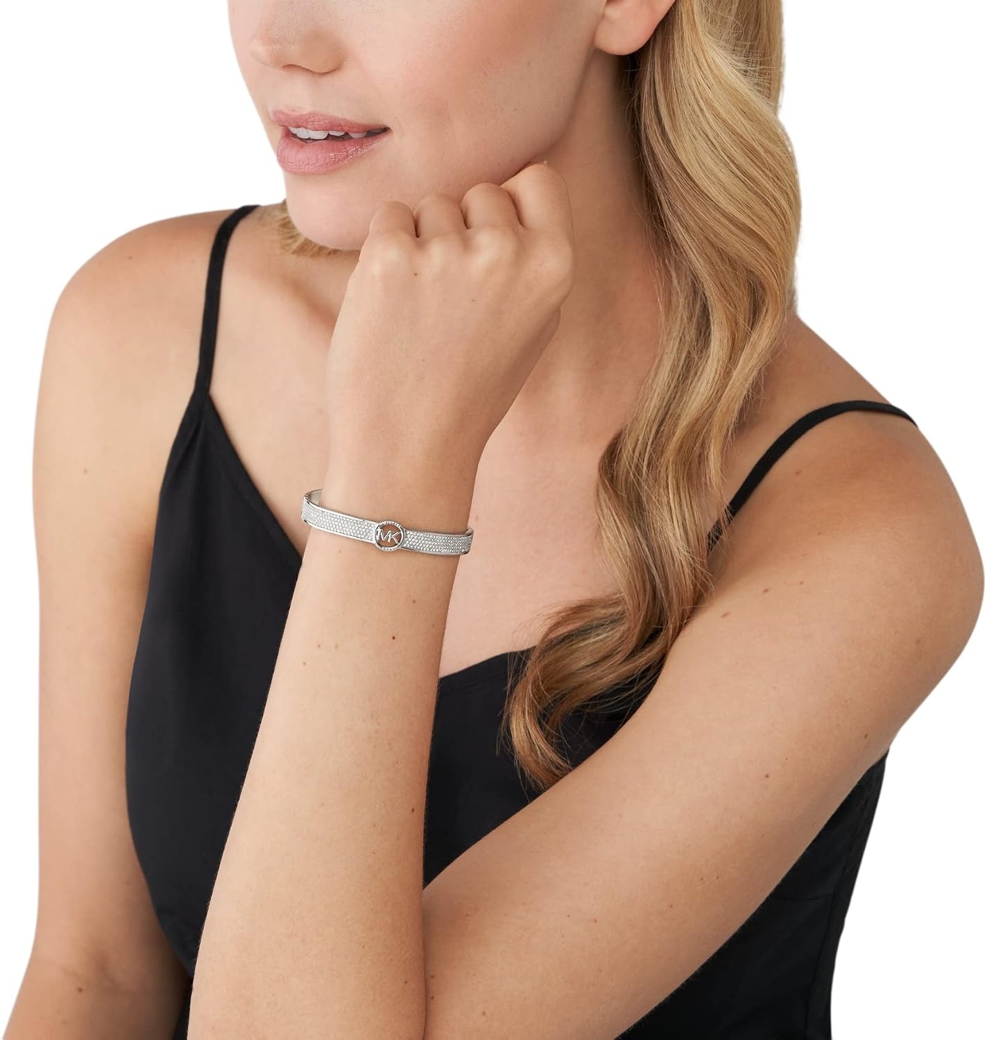 image:imageMichael Kors SilverTone Bracelet for Women Bracelets Jewelry for WomenSilverTone Glitz