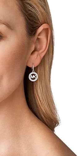 image:imageMichael Kors SilverTone Stud Earrings or Drop Earrings for Women Stainless Steel Earrings Jewelry for WomenSilver Glitz Logo