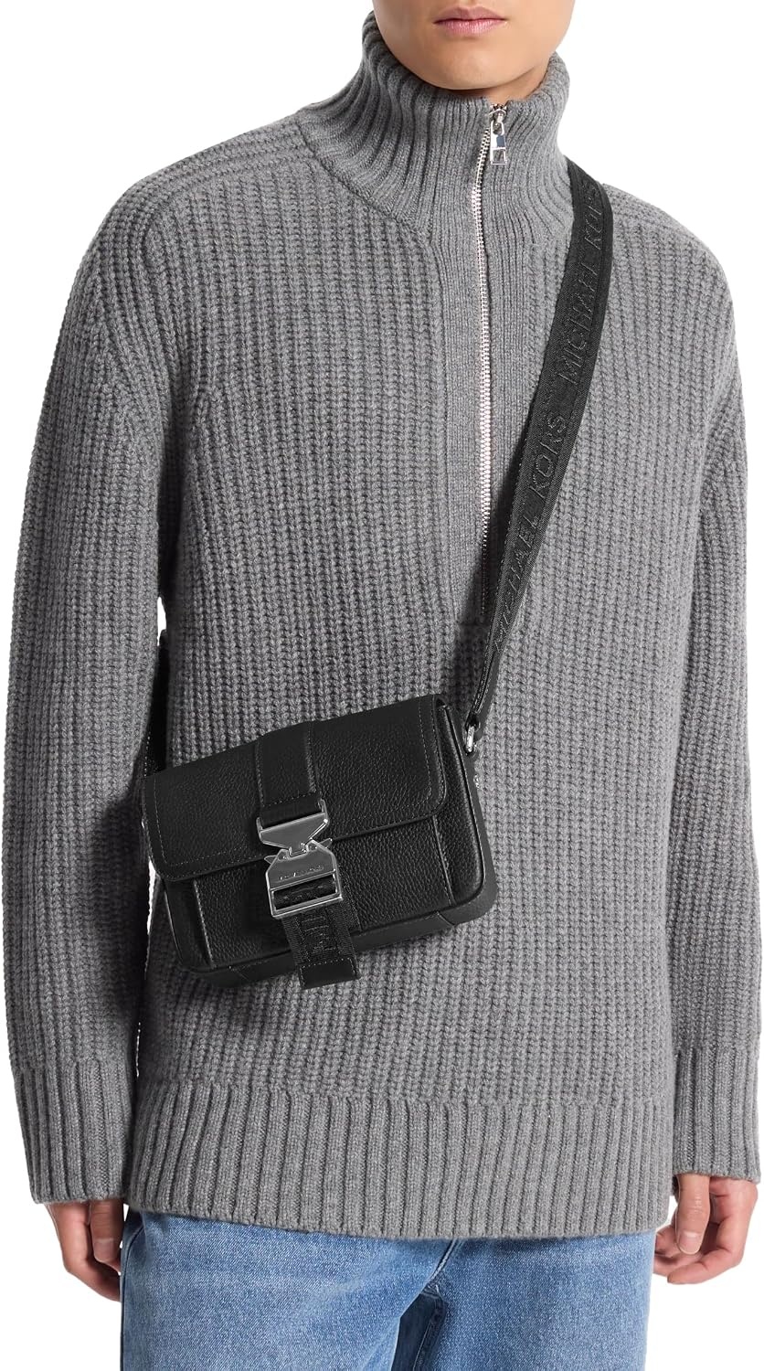 image:imageMichael Kors Unisex Hudson Aviator Crossbody BagBlack