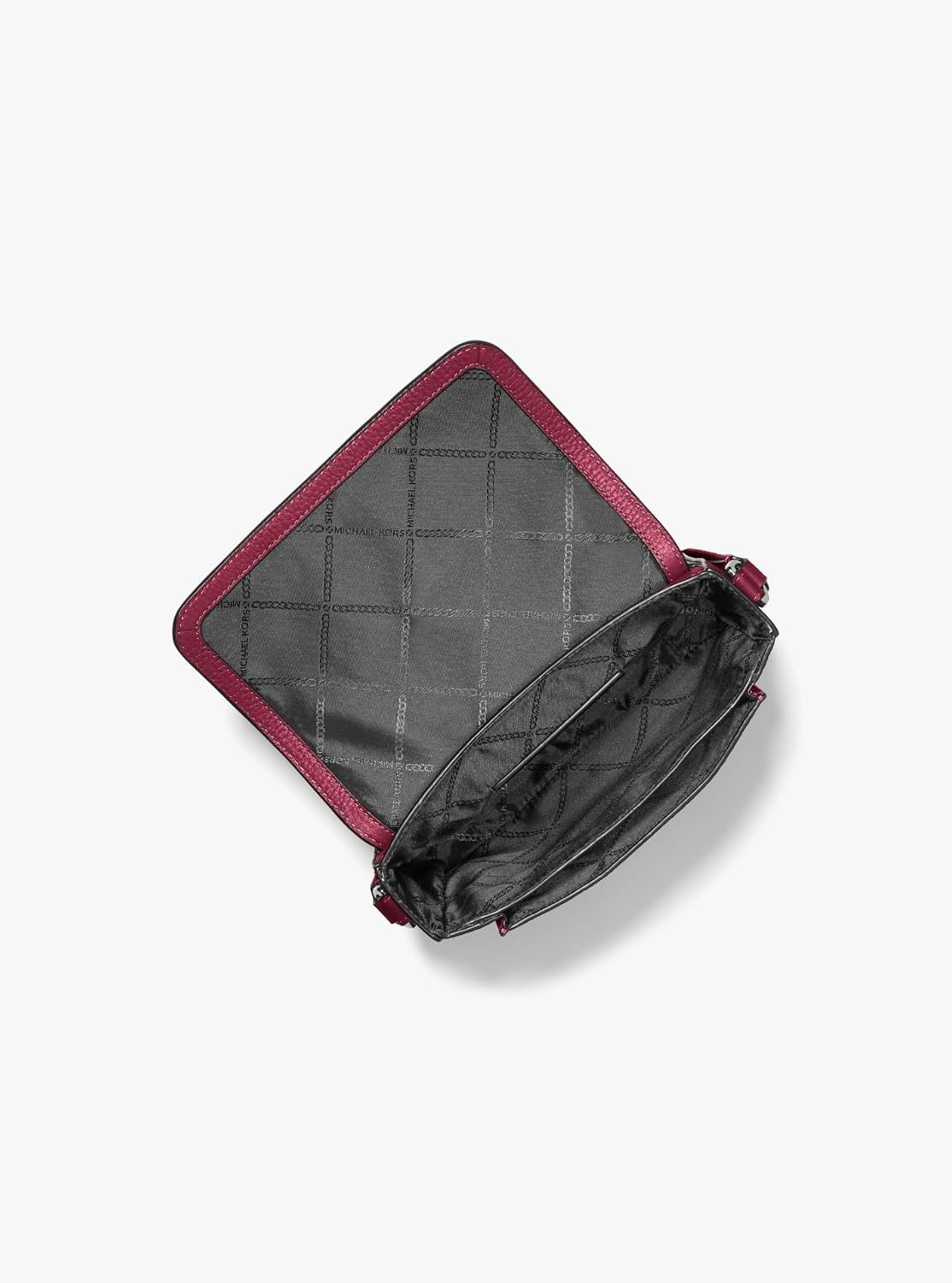 image:imageMichael Kors Unisex Hudson Aviator Crossbody BagGunmetalhardwareMulberry