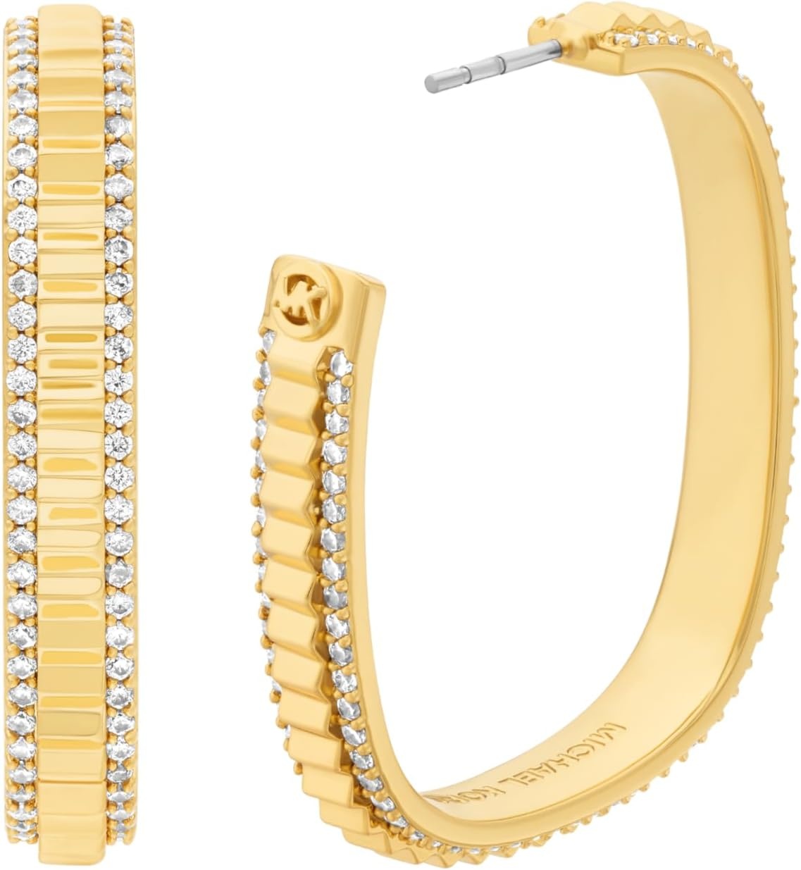 image:imageMichael Kors Womens Lexington Large Hoop Earrings Model MKJ8612710