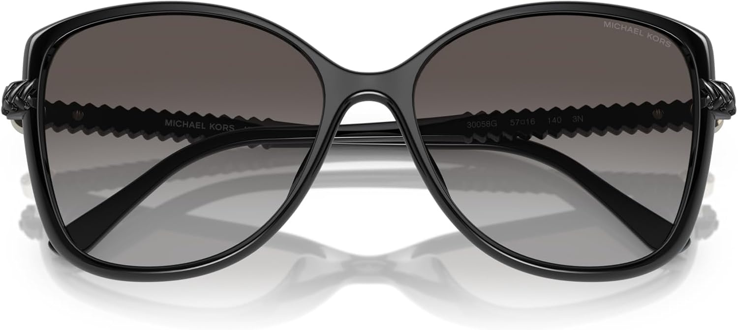 image:imageMichael Kors Womens MK2181U Malta Universal Fit Butterfly SunglassesBlackDark Grey Gradient