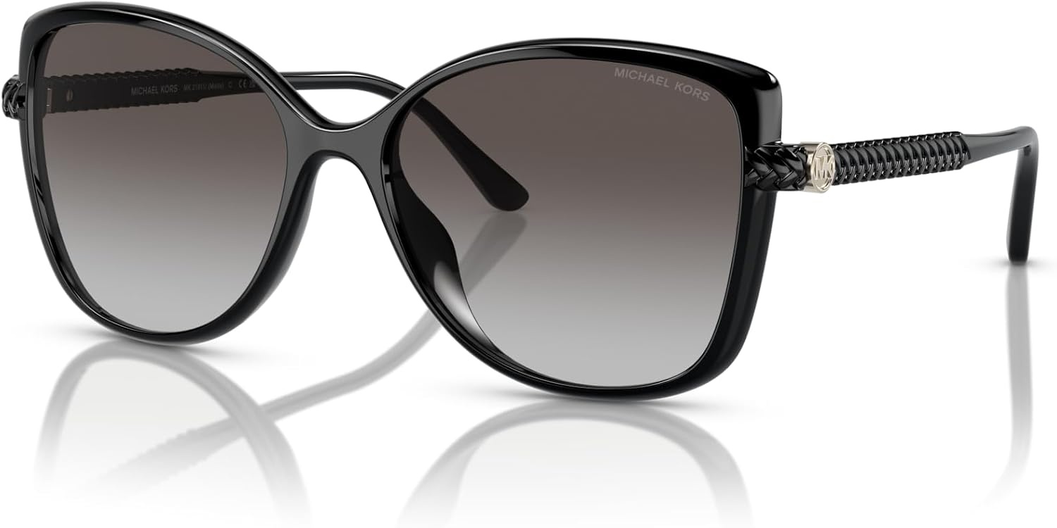 image:imageMichael Kors Womens MK2181U Malta Universal Fit Butterfly SunglassesBlackDark Grey Gradient