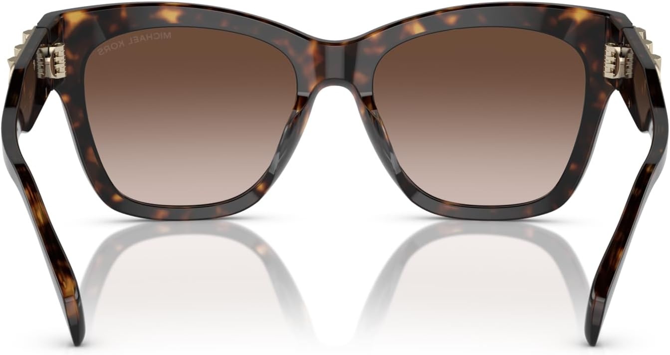 image:imageMichael Kors Womens MK2182U Empire Square Universal Fit Square SunglassesDark TortoiseBrown Gradient