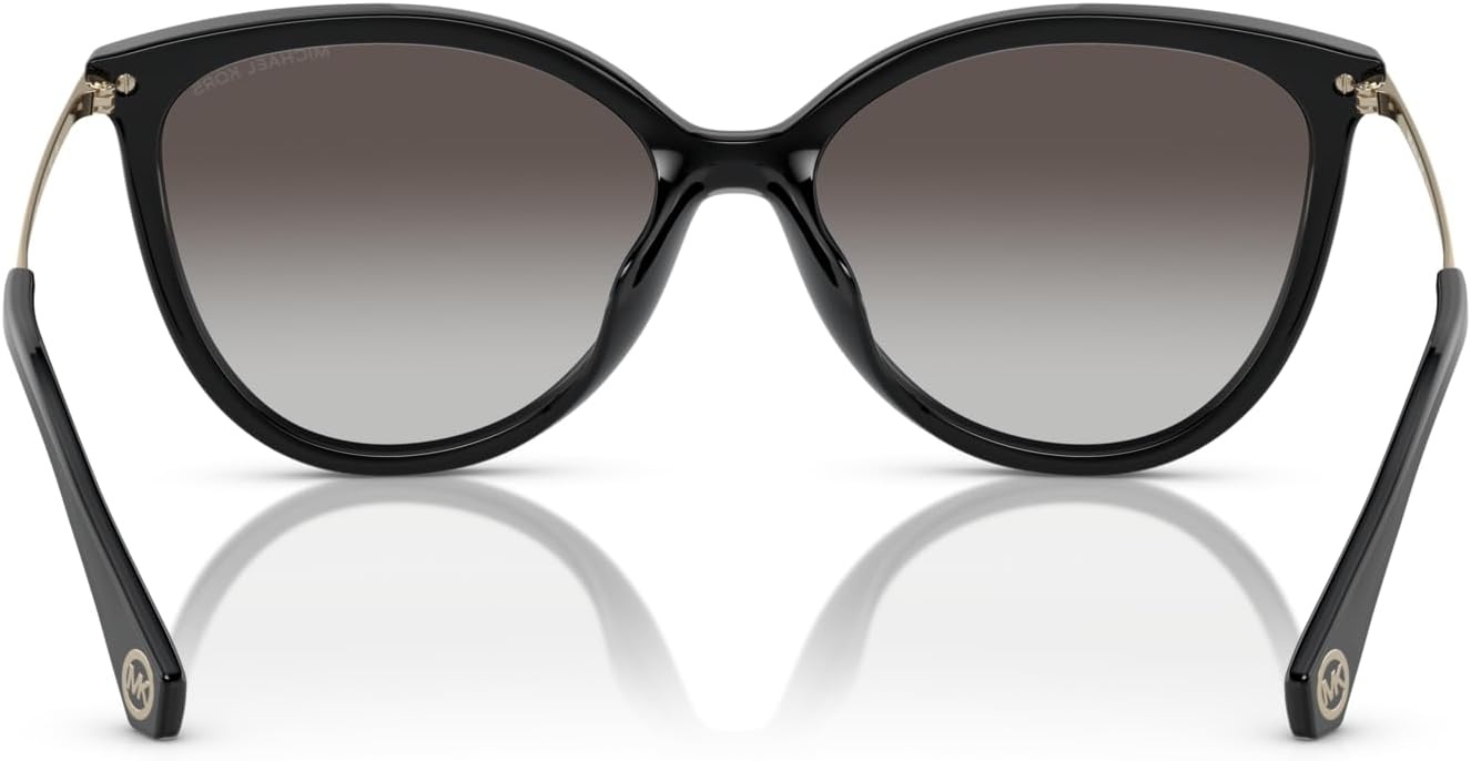 image:imageMichael Kors Womens MK2184U Dupont Universal Fit Cat Eye SunglassesBlackDark Grey Gradient