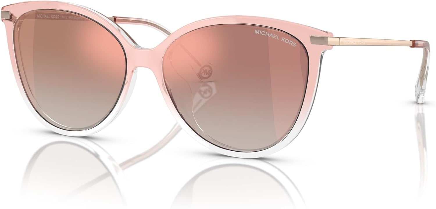 image:imageMichael Kors Womens MK2184U Dupont Universal Fit Cat Eye SunglassesPink ClearRose Gold Gradient