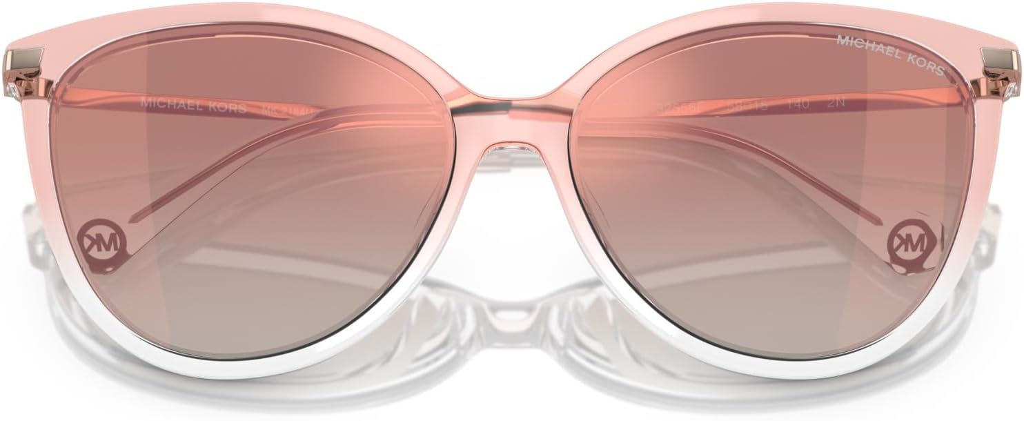 image:imageMichael Kors Womens MK2184U Dupont Universal Fit Cat Eye SunglassesPink ClearRose Gold Gradient