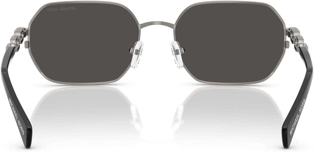 image:imageMichael Kors Womens Mk1165 Saint Martin Square SunglassesGunmetal ShinyDark Grey Solid