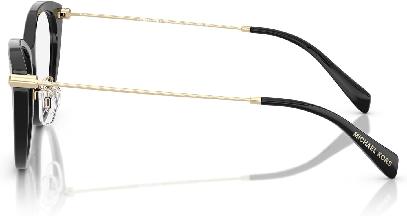 image:imageMichael Kors Womens Mk4153d Yangtze Cat Eye Prescription Eyewear FramesBlackDemo Lens
