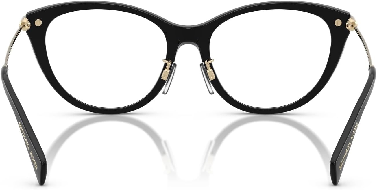 image:imageMichael Kors Womens Mk4153d Yangtze Cat Eye Prescription Eyewear FramesBlackDemo Lens