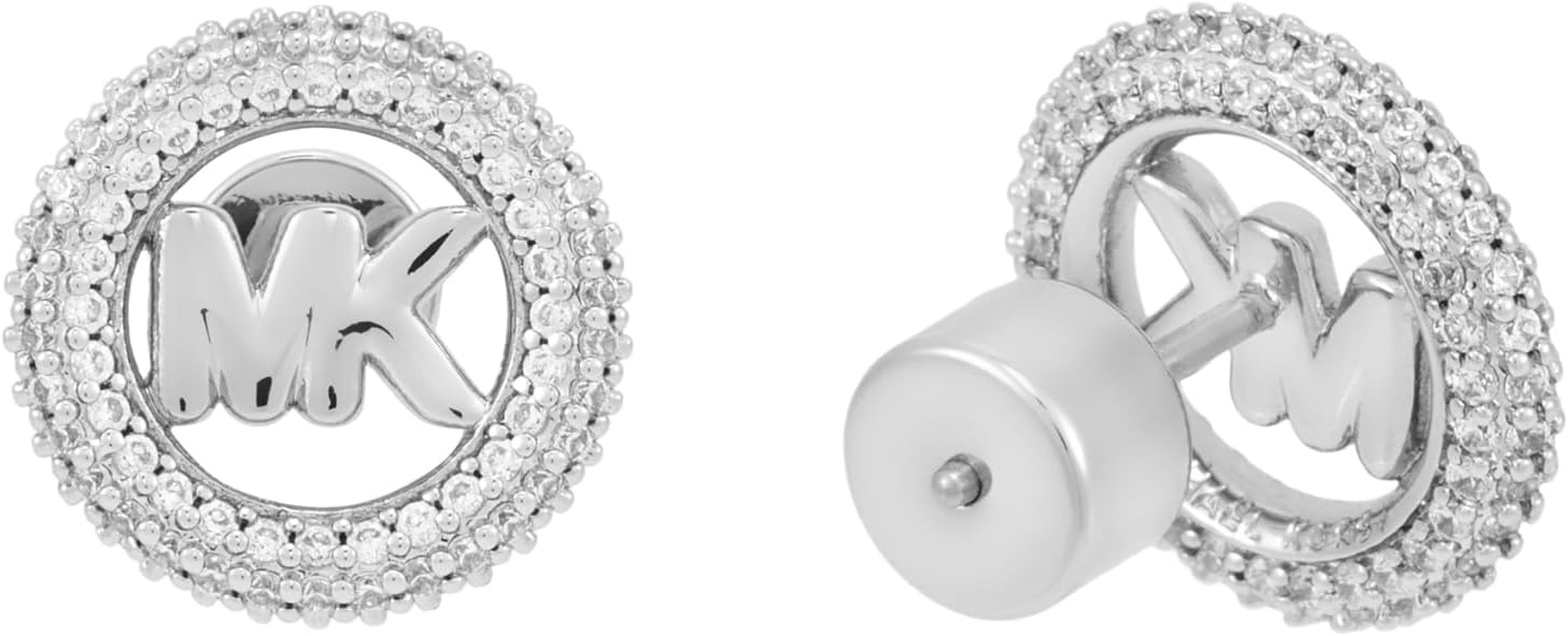 image:imageMichael Kors Womens Silver Small Logo Stud Earrings Model MKJ8560040