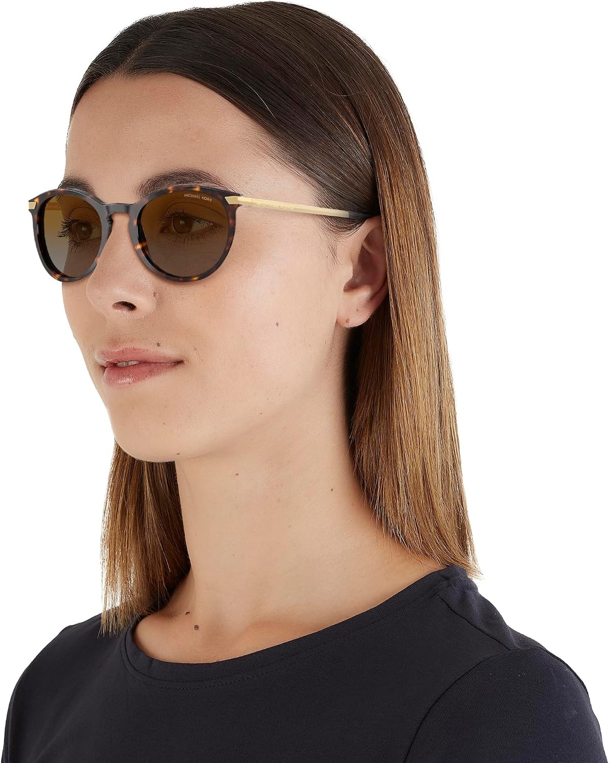 image:imageMichael Kors Womens SunglassesDark TortoiseBrown Gradient Polarized