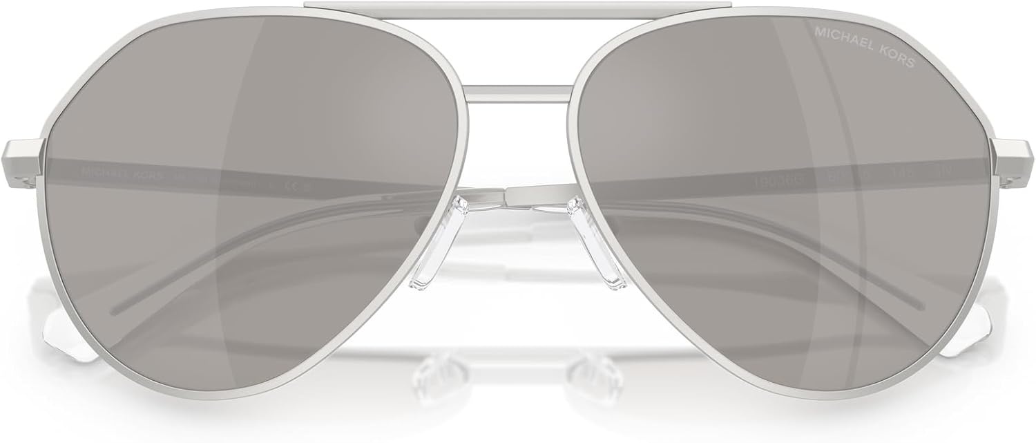 image:imageMichael Kors mens Mk1168 Brentwood Aviator SunglassesMatte SilverSilver Mirrored