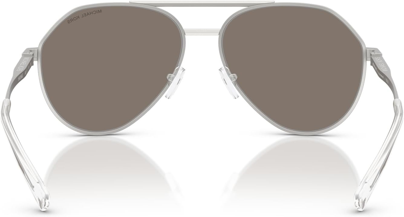image:imageMichael Kors mens Mk1168 Brentwood Aviator SunglassesMatte SilverSilver Mirrored