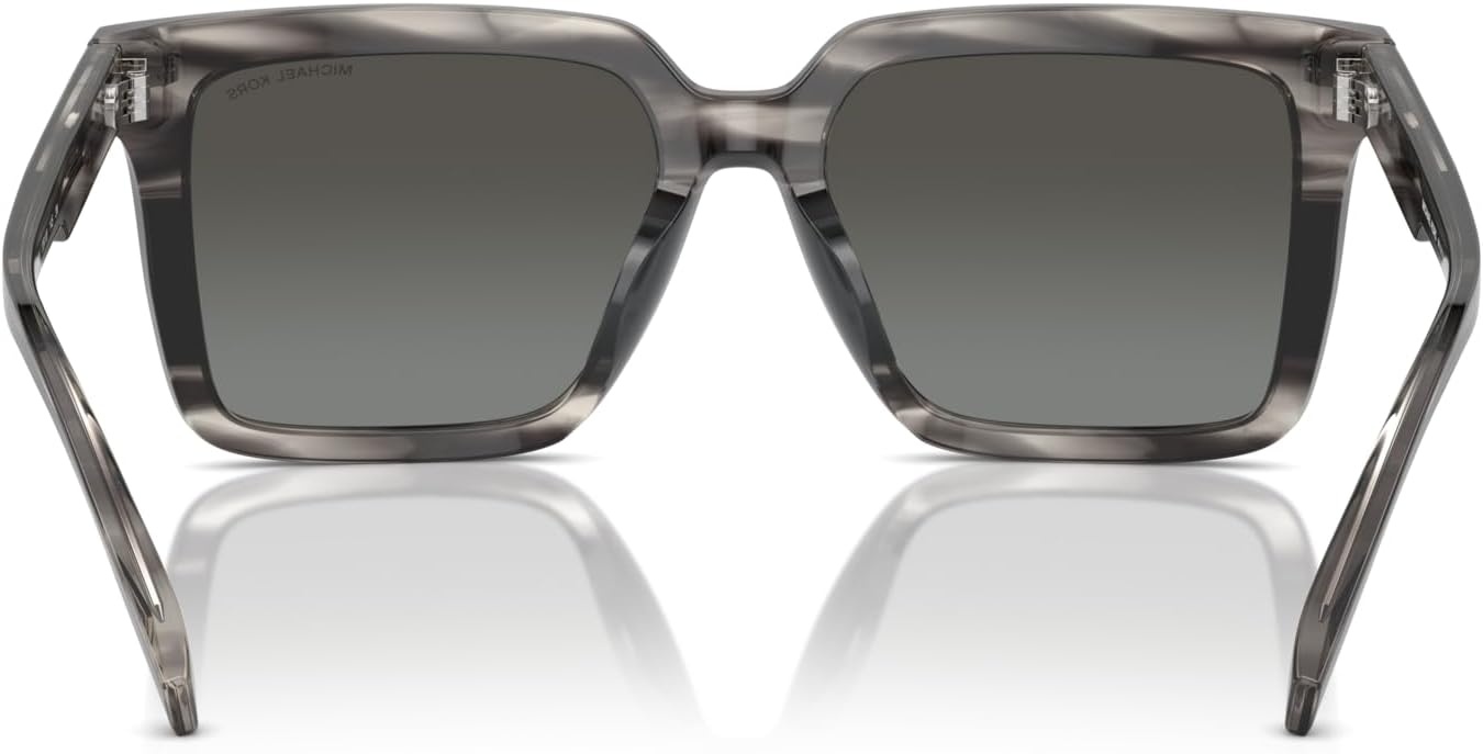 image:imageMichael Kors mens Mk2217u Abruzzo Universal Fit Square SunglassesBlack HornGrey Mirrored Gradient