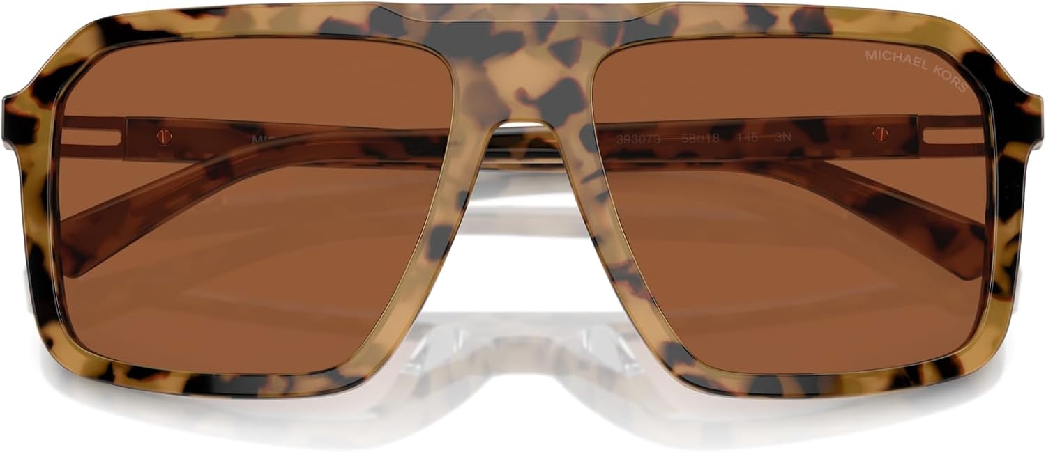 image:imageMichael Kors mens Mk2218u Murren Universal Fit Square SunglassesVintage TortoiseBrown Solid