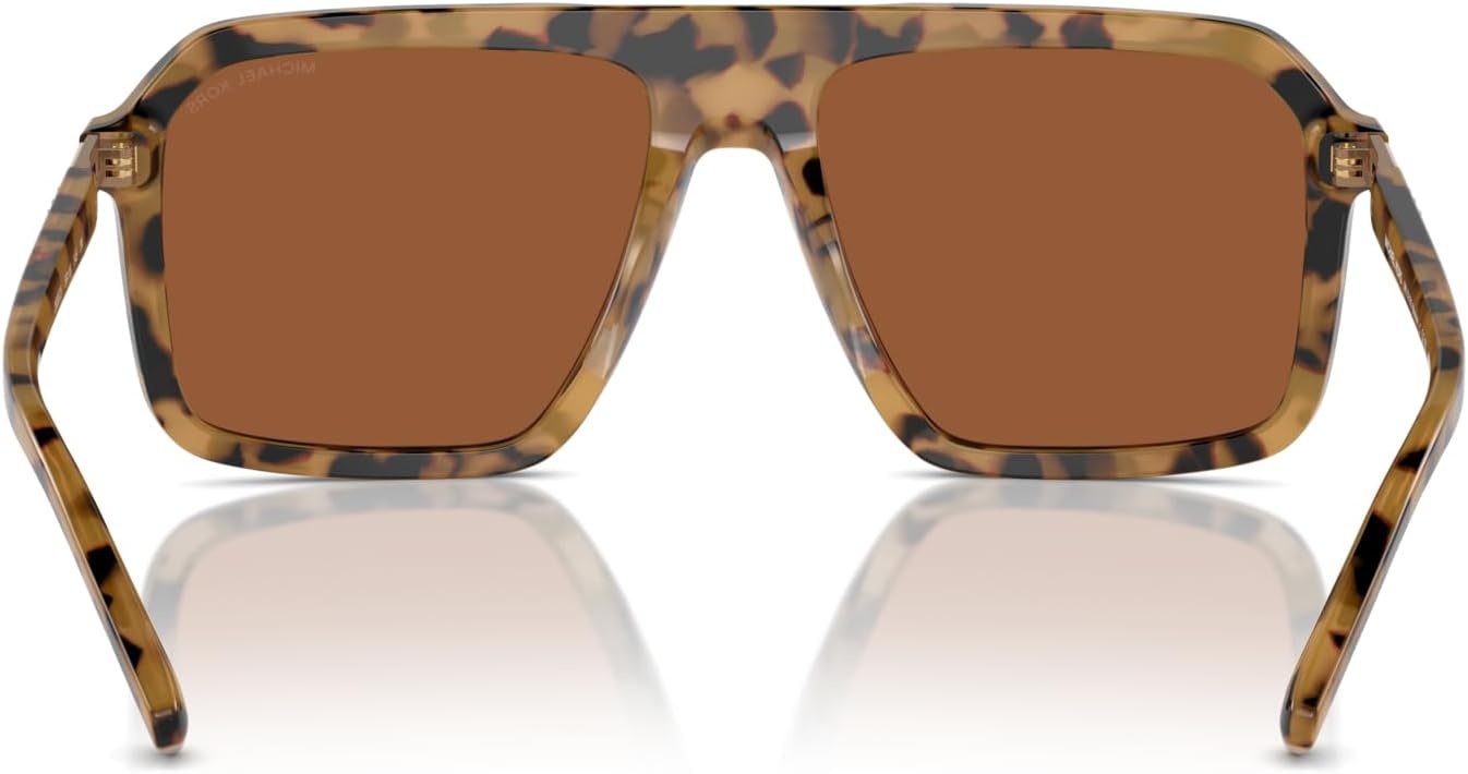 image:imageMichael Kors mens Mk2218u Murren Universal Fit Square SunglassesVintage TortoiseBrown Solid