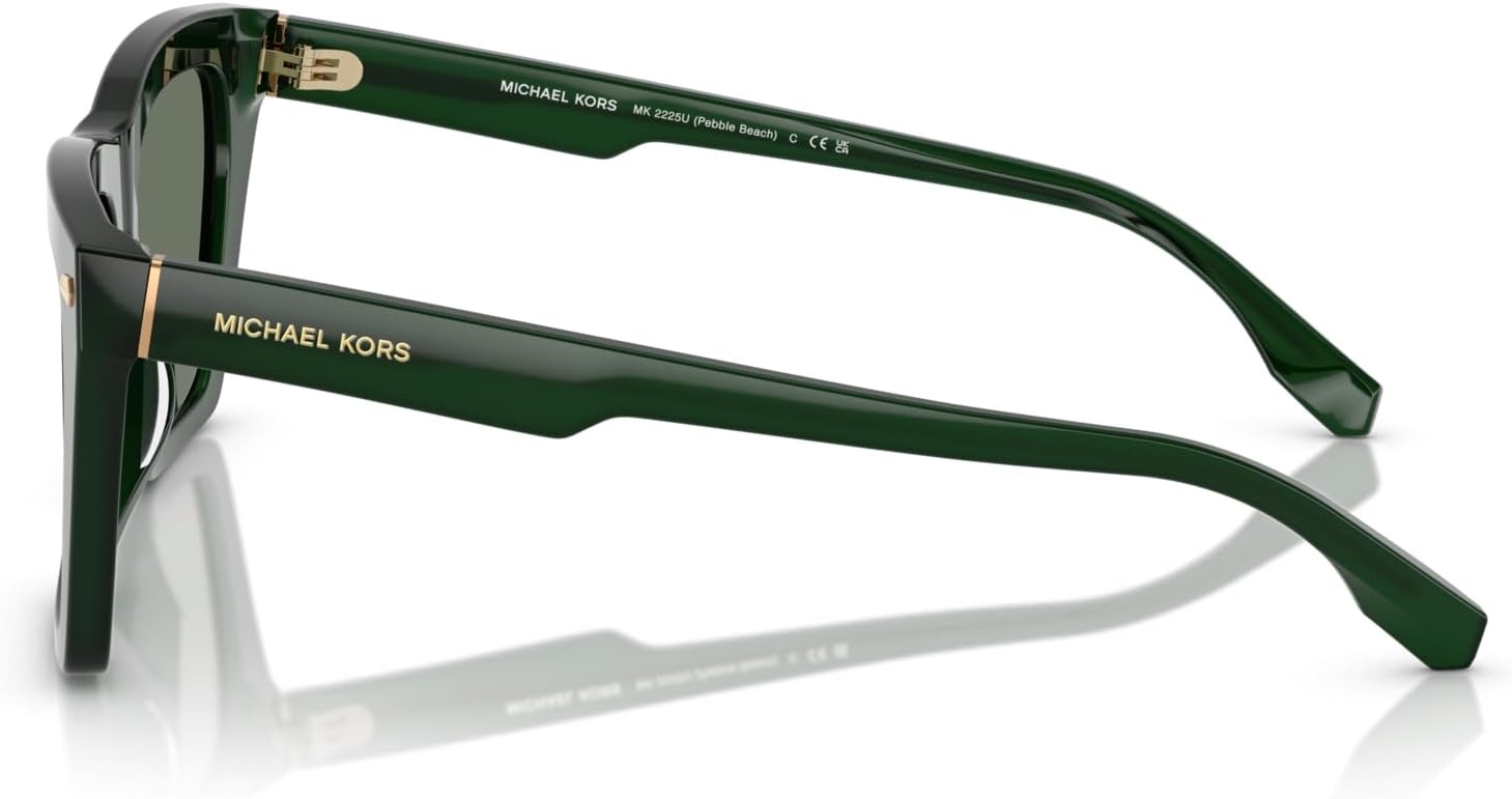 image:imageMichael Kors mens Mk2225u Pebble Beach Universal Fit Square SunglassesOlive SolidGreen Solid