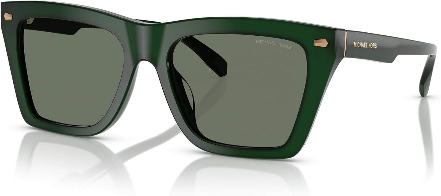 image:imageMichael Kors mens Mk2225u Pebble Beach Universal Fit Square SunglassesOlive SolidGreen Solid