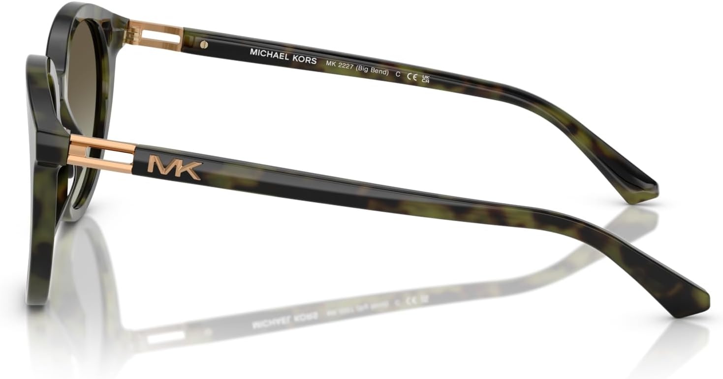image:imageMichael Kors mens Mk2227 Big Bend Round SunglassesOlive TortoiseOlive Gradient