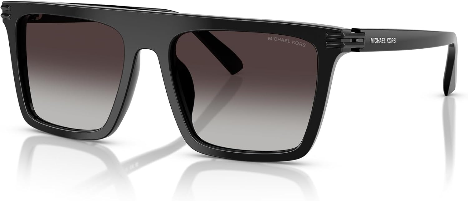 image:imageMichael Kors mens Mk2249u Edgewater Universal Fit Square SunglassesBlackDark Grey Gradient