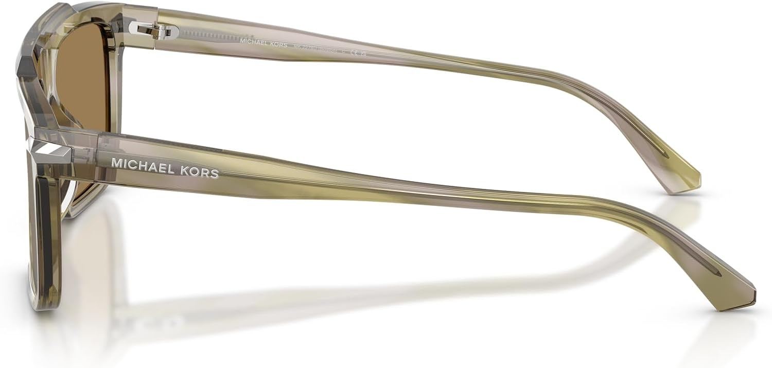 image:imageMichael Kors mens Mk2278u Boston Universal Fit Square SunglassesOlive HornOlive Monochromatic