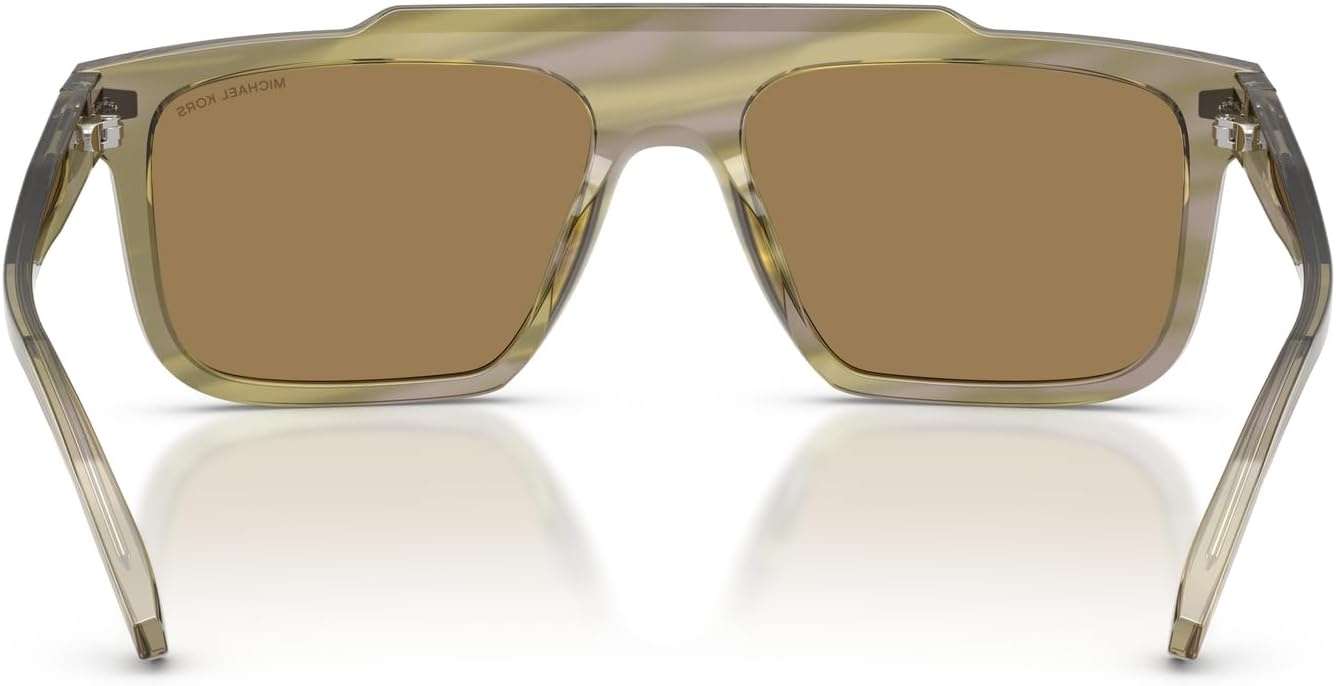 image:imageMichael Kors mens Mk2278u Boston Universal Fit Square SunglassesOlive HornOlive Monochromatic