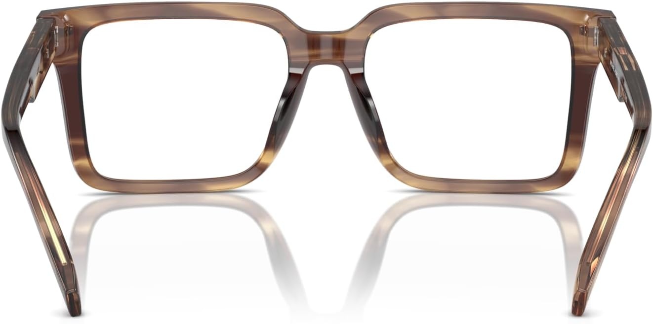 image:imageMichael Kors mens Mk4121u Mosel Universal Fit Square Prescription Eyewear FramesBrown HornDemo Lens