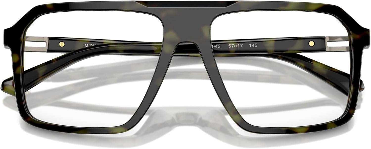 image:imageMichael Kors mens Mk4123u Montreux Universal Fit Square Prescription Eyewear FramesOlive TortoiseDemo Lens