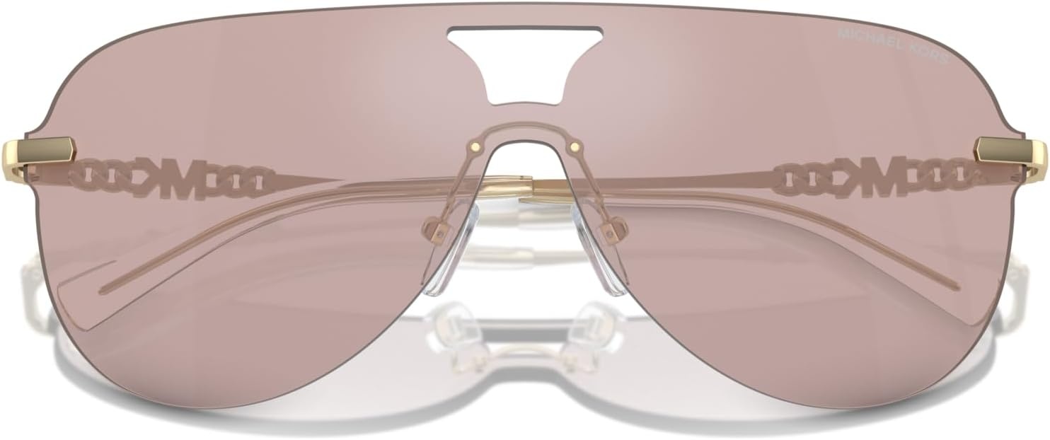 image:imageMichael Kors womens Mk1149 Cyprus Aviator SunglassesPink Solid Back MirroredPink Solid Back Mirrored