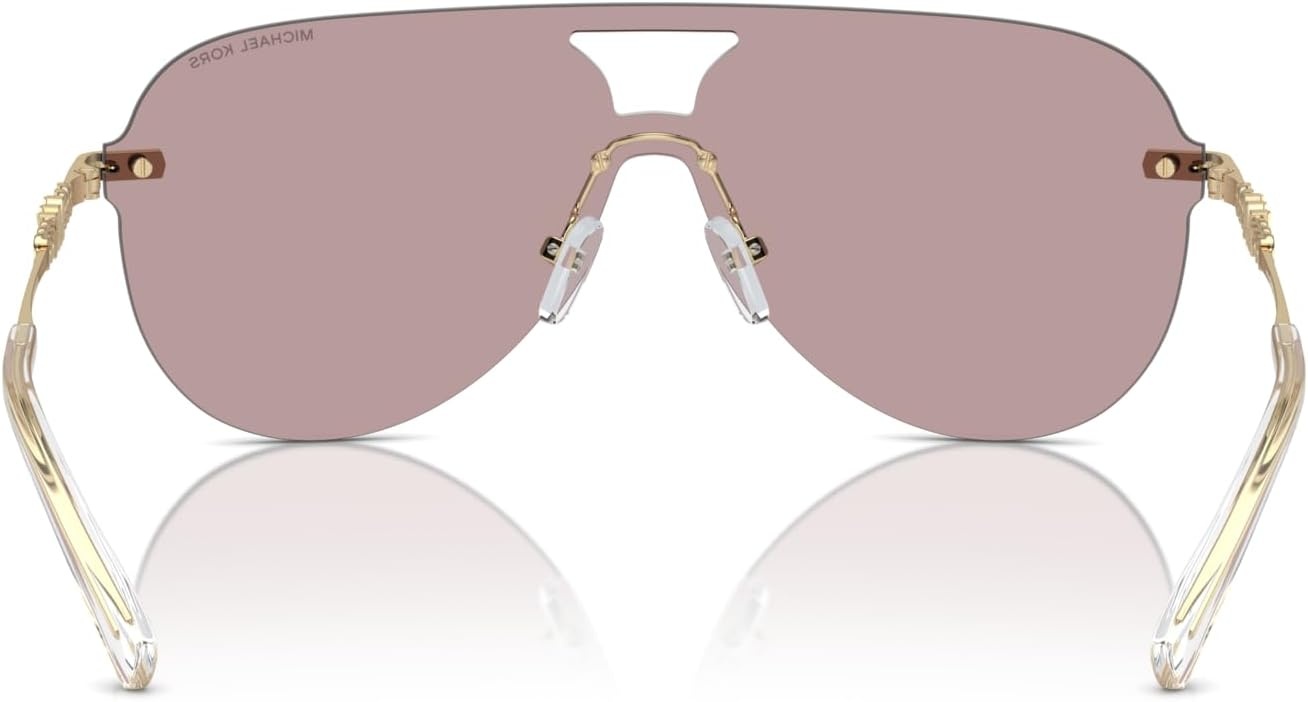 image:imageMichael Kors womens Mk1149 Cyprus Aviator SunglassesPink Solid Back MirroredPink Solid Back Mirrored