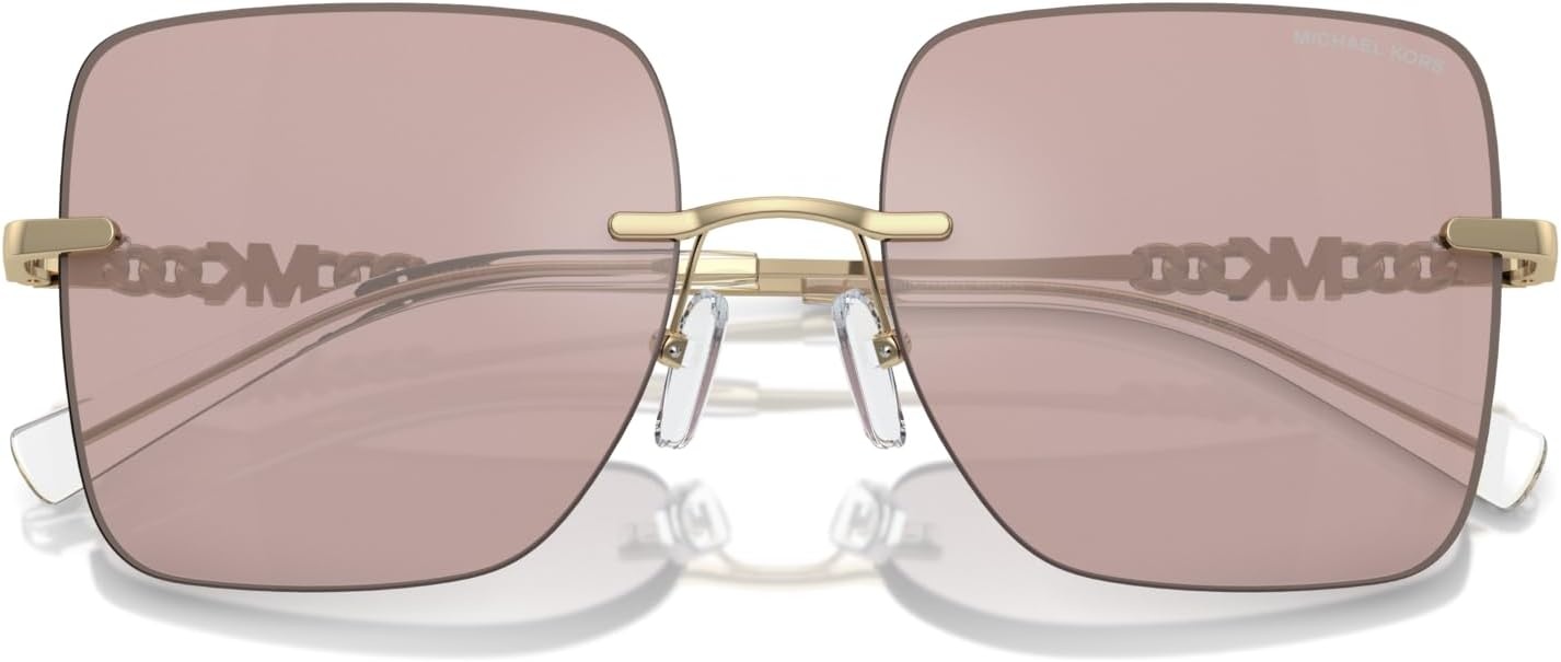 image:imageMichael Kors womens Mk1150 Qubec Square SunglassesPink Solid Back MirroredPink Solid Back Mirrored