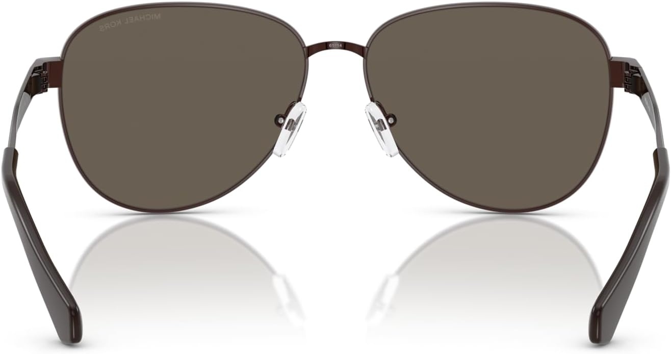 image:imageMichael Kors womens Mk1160 Biarritz Aviator SunglassesShiny ChocolateChocolate Solid