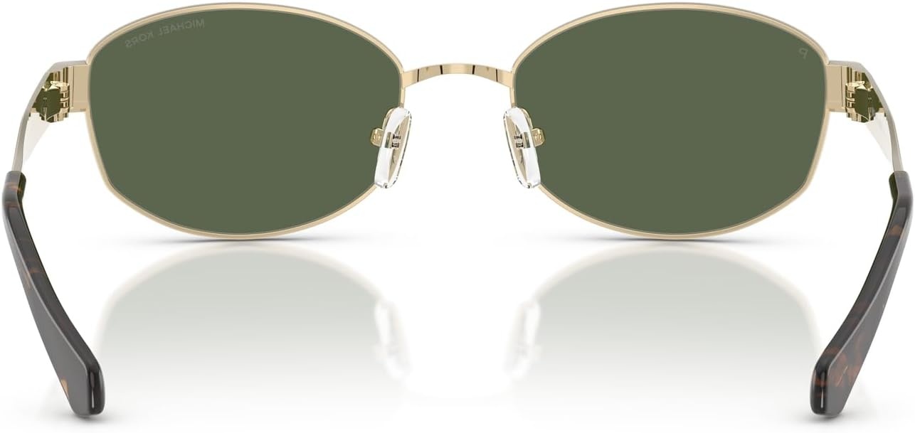 image:imageMichael Kors womens Mk1161 Monte Carlo Oval SunglassesLight GoldGreen Monochromatic Polarized