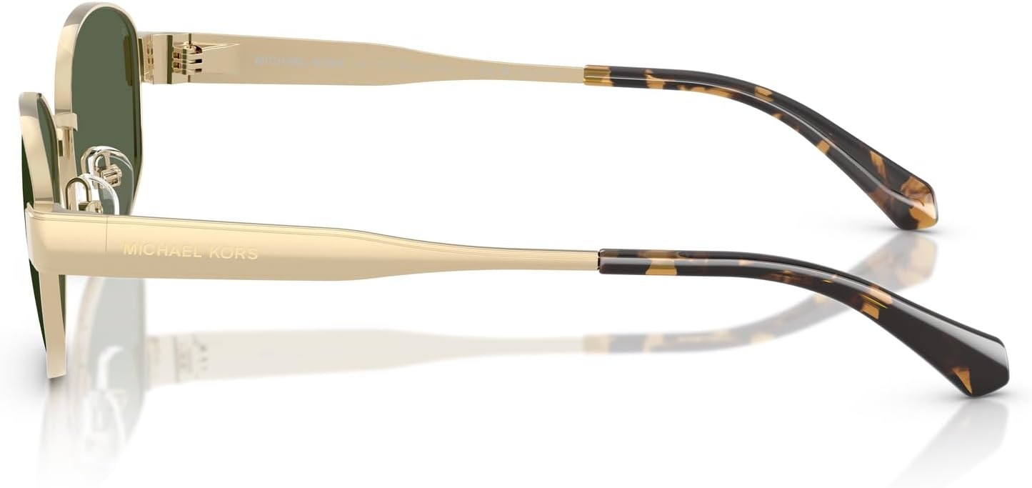 image:imageMichael Kors womens Mk1161 Monte Carlo Oval SunglassesLight GoldGreen Monochromatic Polarized