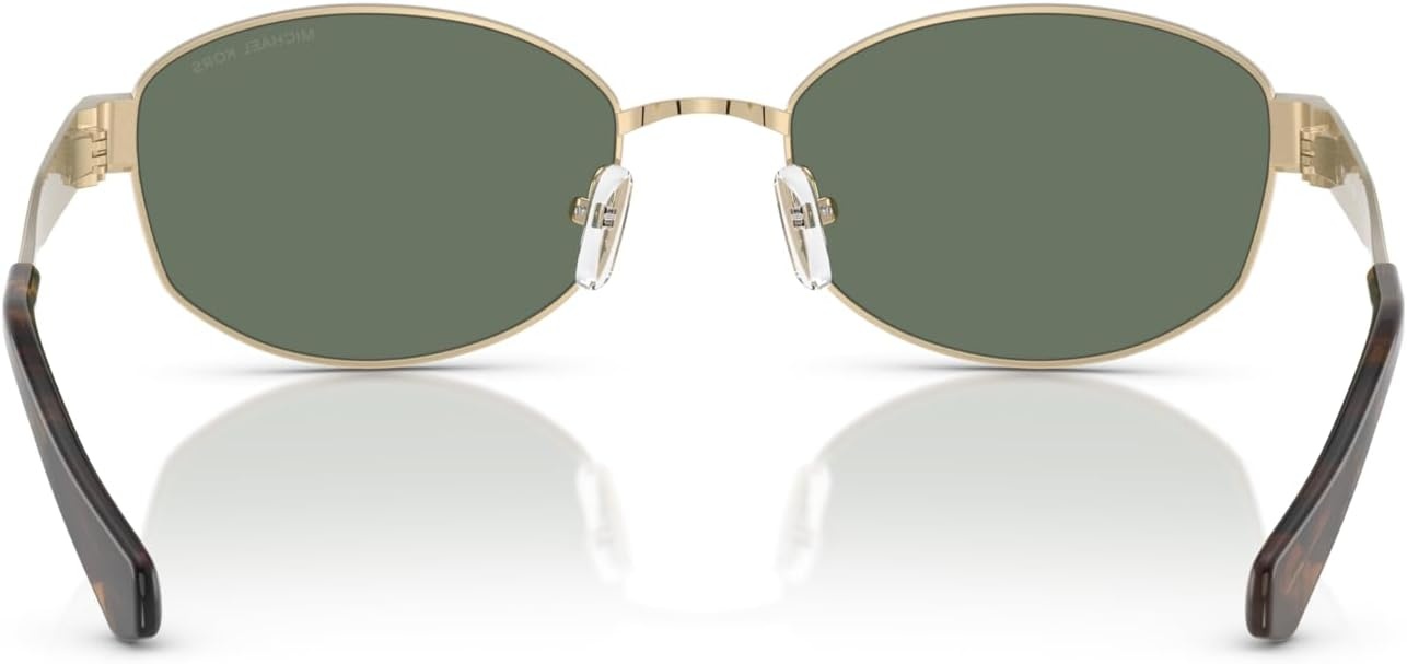 image:imageMichael Kors womens Mk1161 Monte Carlo Oval SunglassesLight GoldGreen Solid