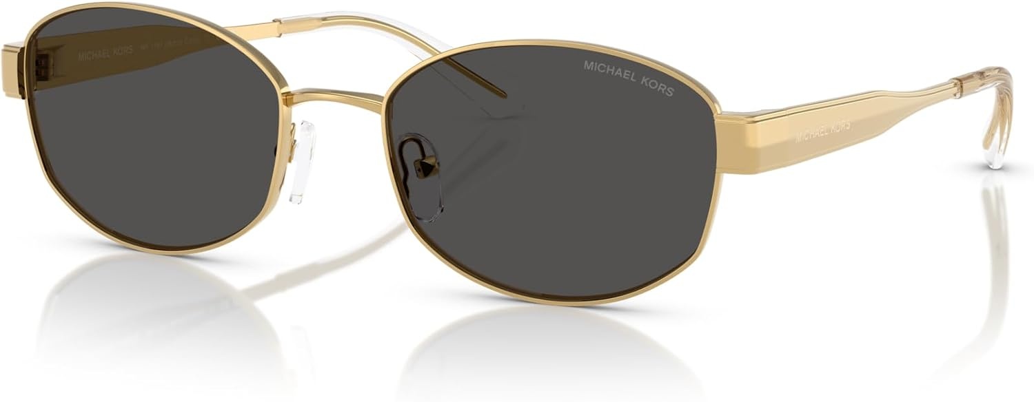 image:imageMichael Kors womens Mk1161 Monte Carlo Oval SunglassesYellow GoldDark Grey Solid