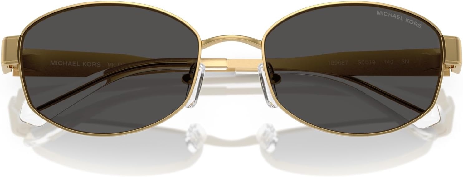 image:imageMichael Kors womens Mk1161 Monte Carlo Oval SunglassesYellow GoldDark Grey Solid