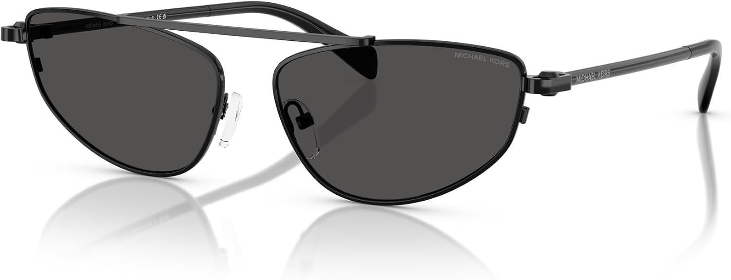 image:imageMichael Kors womens Mk1164 Buenos Aires Oval SunglassesBlack ShinyDark Grey Solid