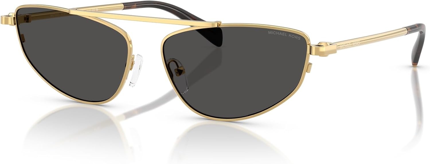 image:imageMichael Kors womens Mk1164 Buenos Aires Oval SunglassesShiny GoldDark Grey Solid