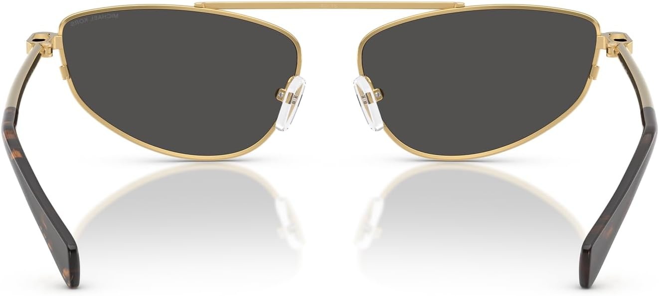 image:imageMichael Kors womens Mk1164 Buenos Aires Oval SunglassesShiny GoldDark Grey Solid
