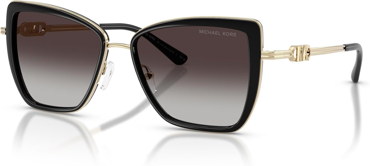 image:imageMichael Kors womens Mk1178 Sea Island Butterfly SunglassesBlackLight Grey Gradient Black