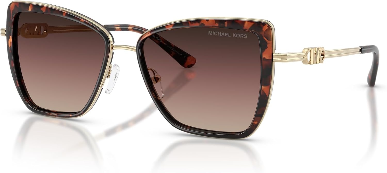 image:imageMichael Kors womens Mk1178 Sea Island Butterfly SunglassesLuggage TortoiseBrown Gradient