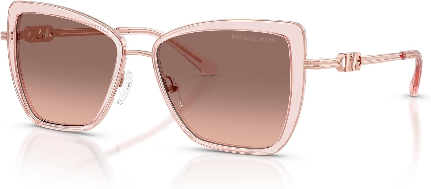 image:imageMichael Kors womens Mk1178 Sea Island Butterfly SunglassesPink TransparentGrey Gradient