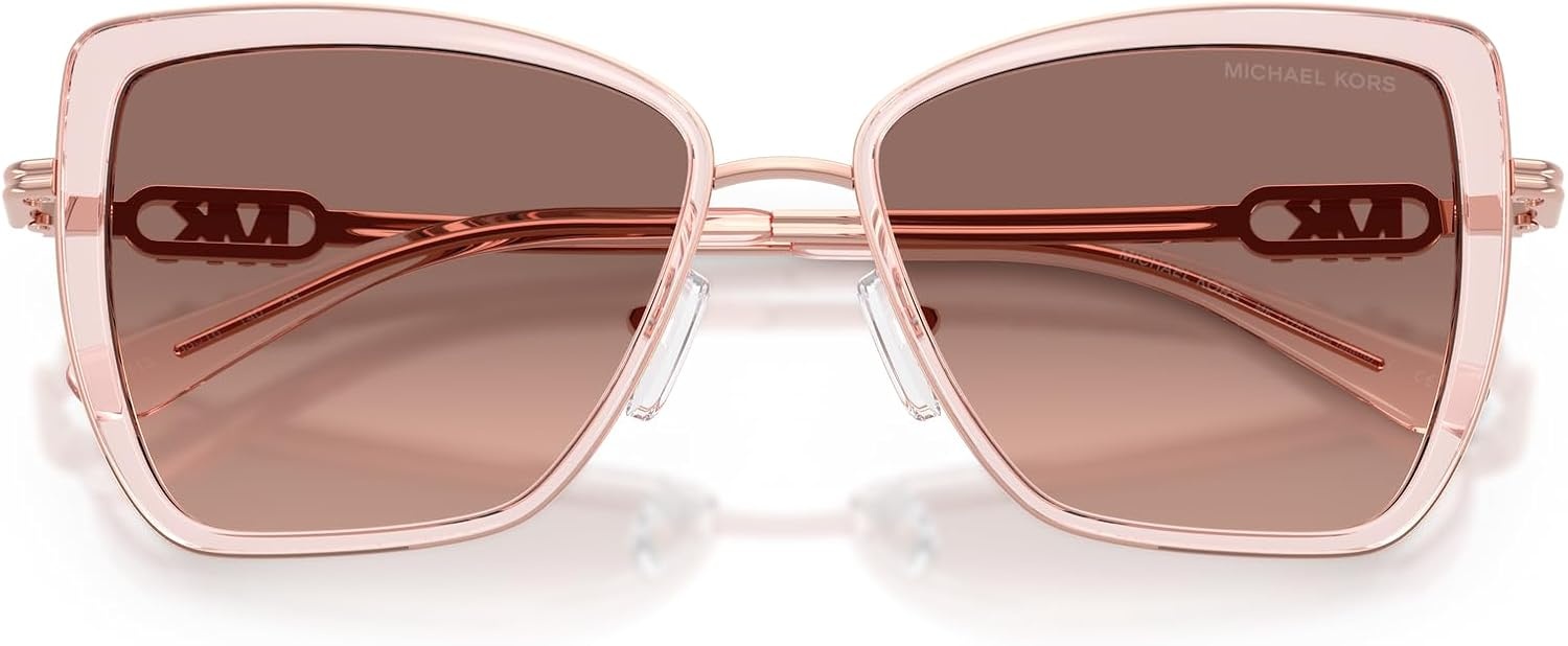 image:imageMichael Kors womens Mk1178 Sea Island Butterfly SunglassesPink TransparentGrey Gradient