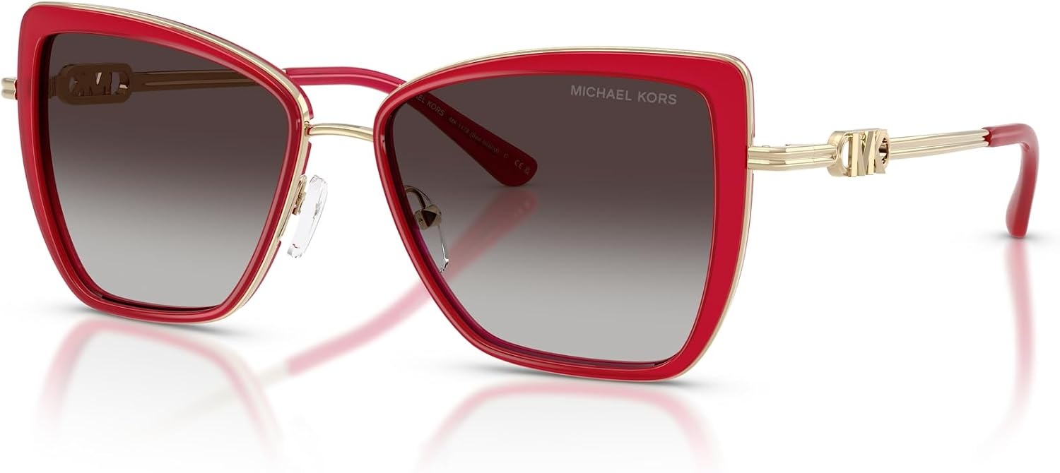 image:imageMichael Kors womens Mk1178 Sea Island Butterfly SunglassesRaspberryLight Grey Gradient Black