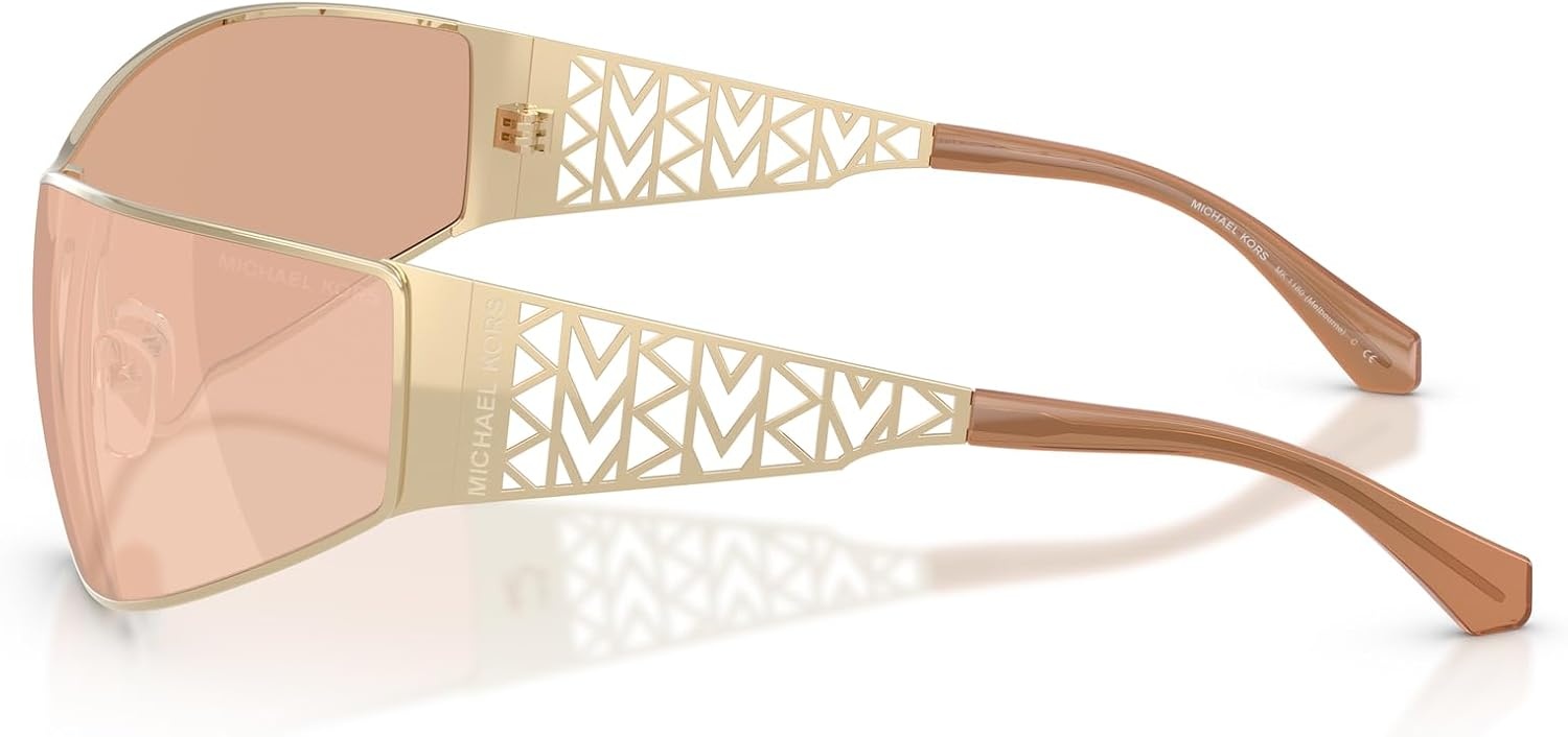 image:imageMichael Kors womens Mk1180 Melbourne Rectangular SunglassesLight GoldPink